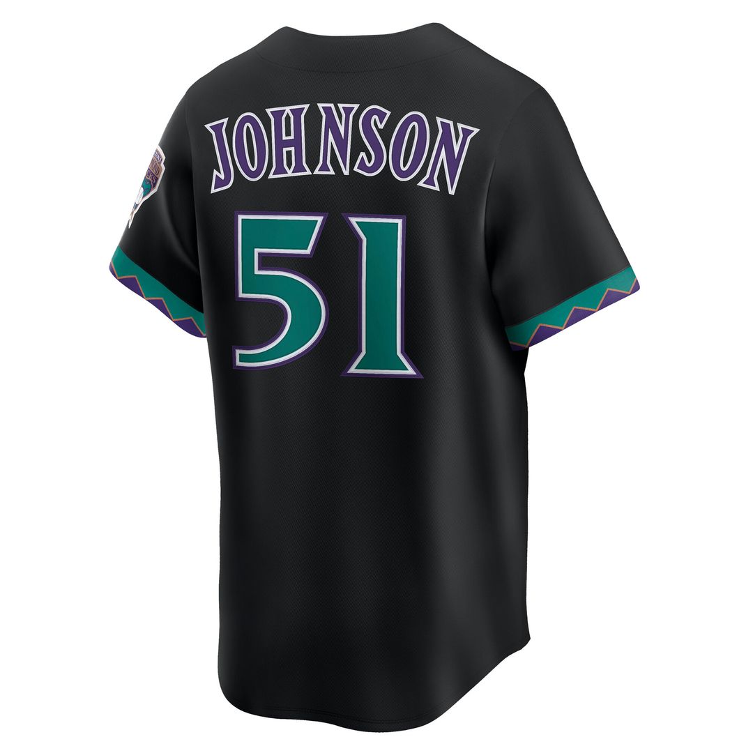 Arizona Diamondbacks Randy Johnson Nike Throwback Cooperstown Limited Jersey - Cream