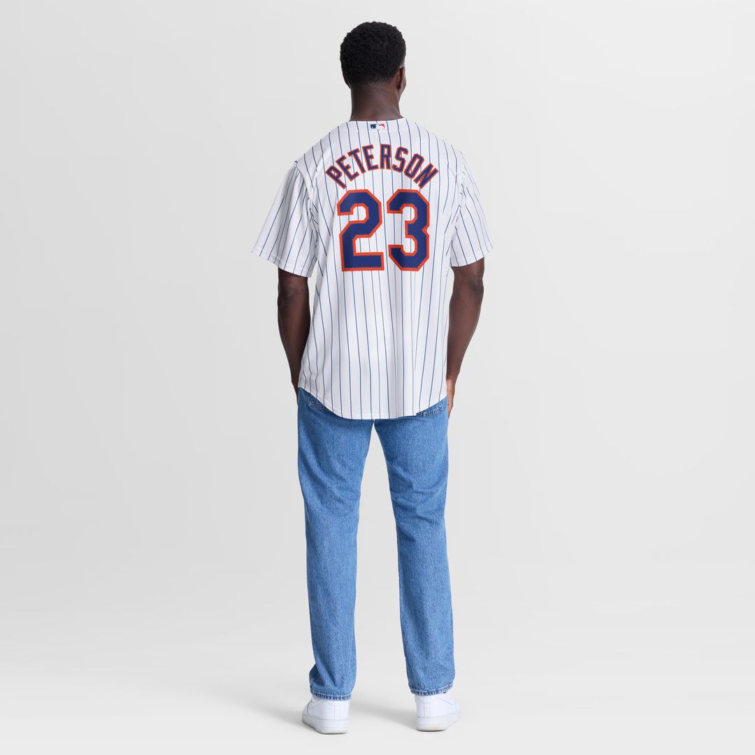 New York Mets David Peterson Nike Home Replica Jersey - White