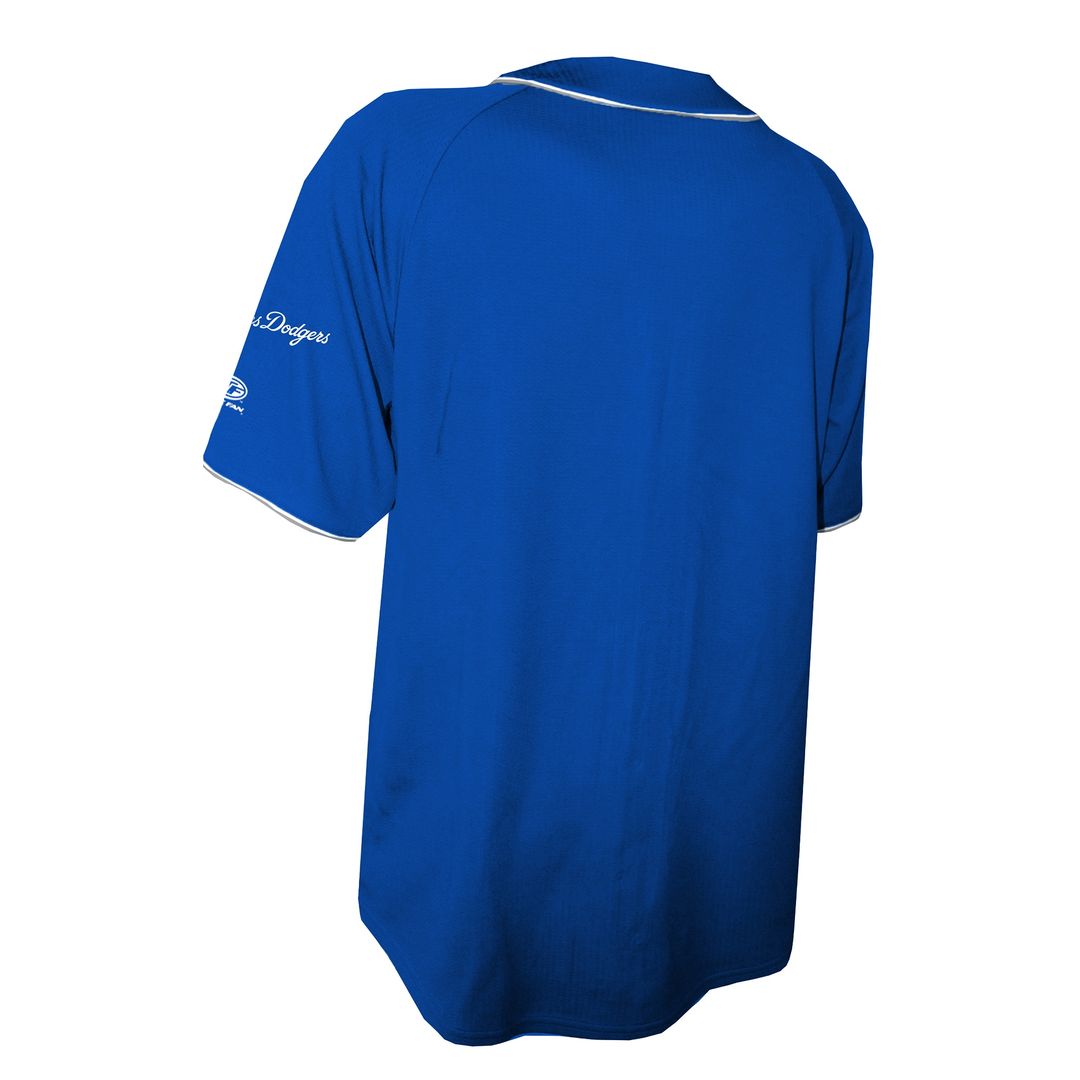 Los Angeles Dodgers Stitches Team Color Full - Button Fashion Jersey - Royal