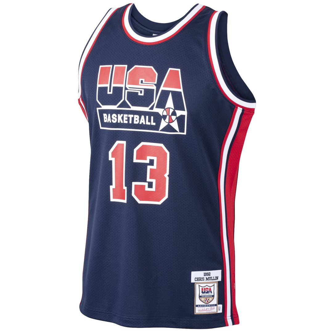 Chris Mullin USA Basketball Mitchell & Ness 1992 Dream Team Authentic Jersey - Navy