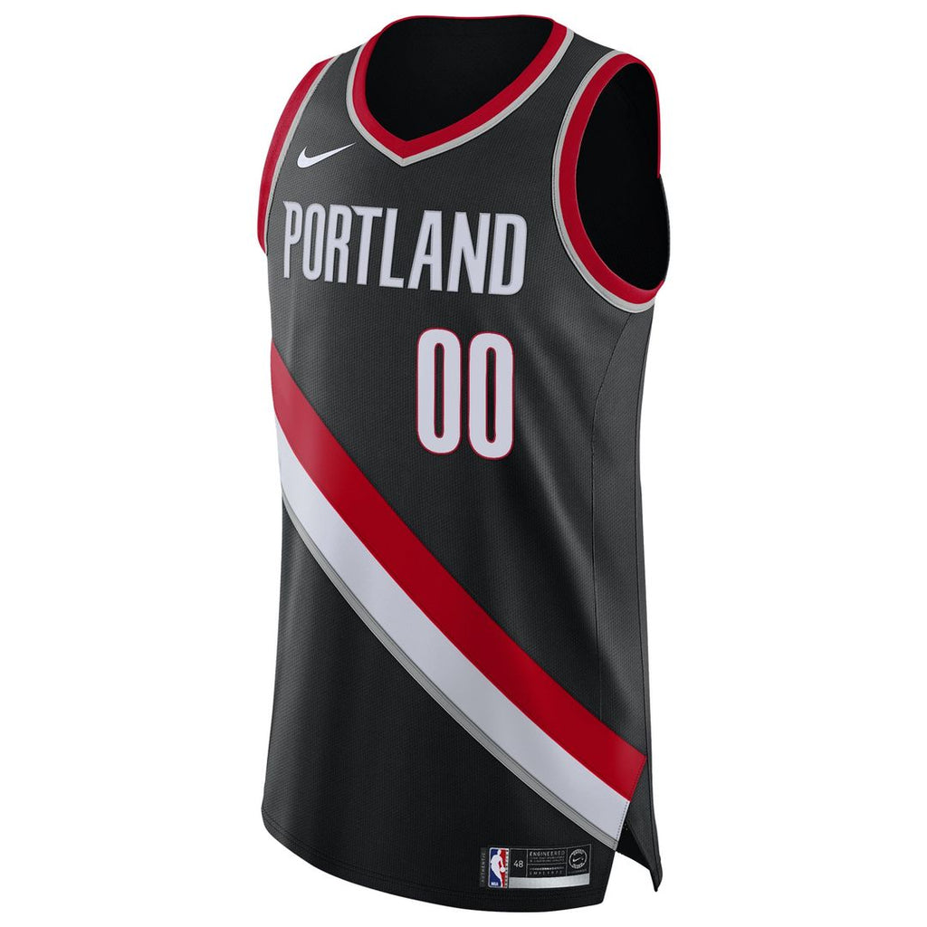 Portland Trail Blazers Nike 2020/21 Authentic Custom Jersey Black - Icon Edition