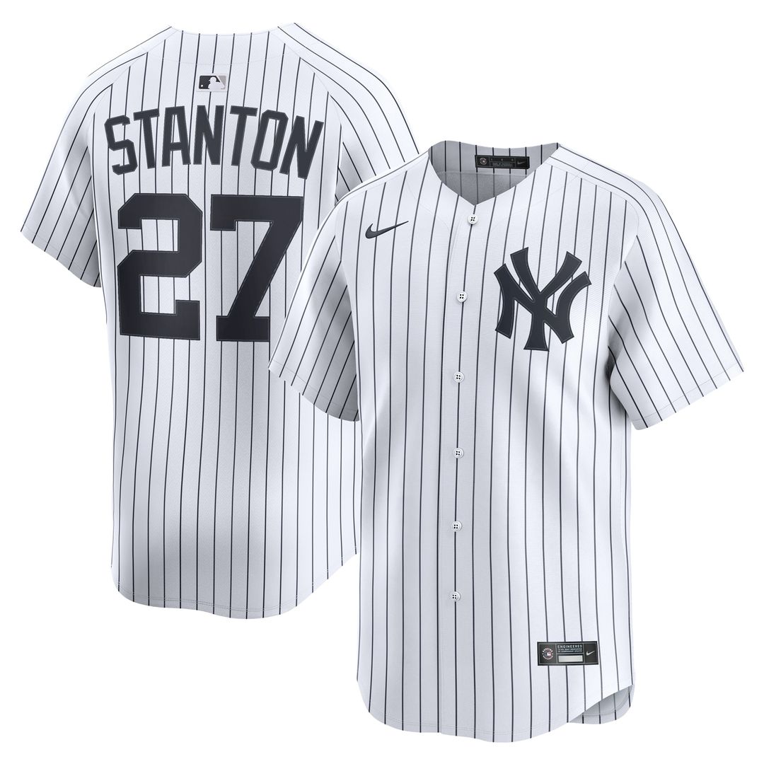 New York Yankees Giancarlo Stanton Nike Home Limited Player Jersey - White