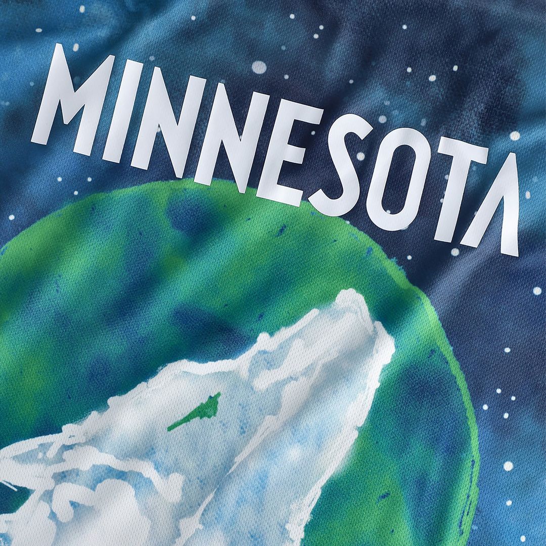 Minnesota Timberwolves NBA & KidSuper Studios by Fanatics Unisex Hometown Jersey - Blue