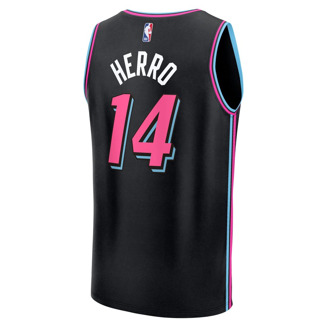 Miami Heat Tyler Herro Fanatics 2025/26 City Edition Fast Break Jersey - Black