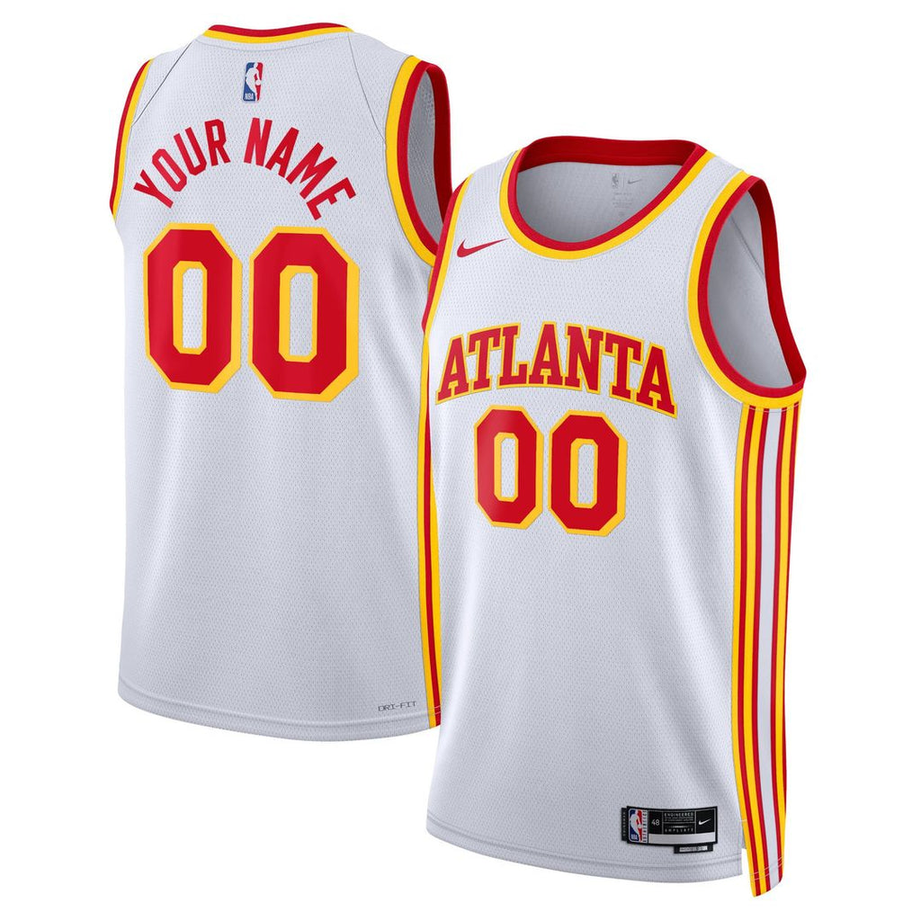 Atlanta Hawks Nike Unisex Swingman Custom Jersey Red - Icon Edition
