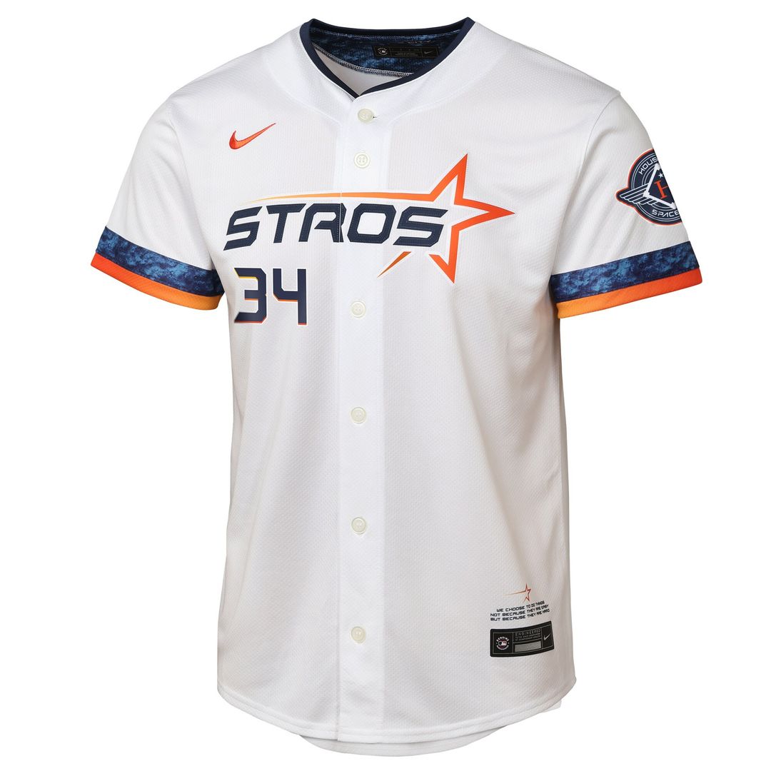 Houston Astros Nolan Ryan Nike Youth 2025 City Connect Limited Player Jersey - White