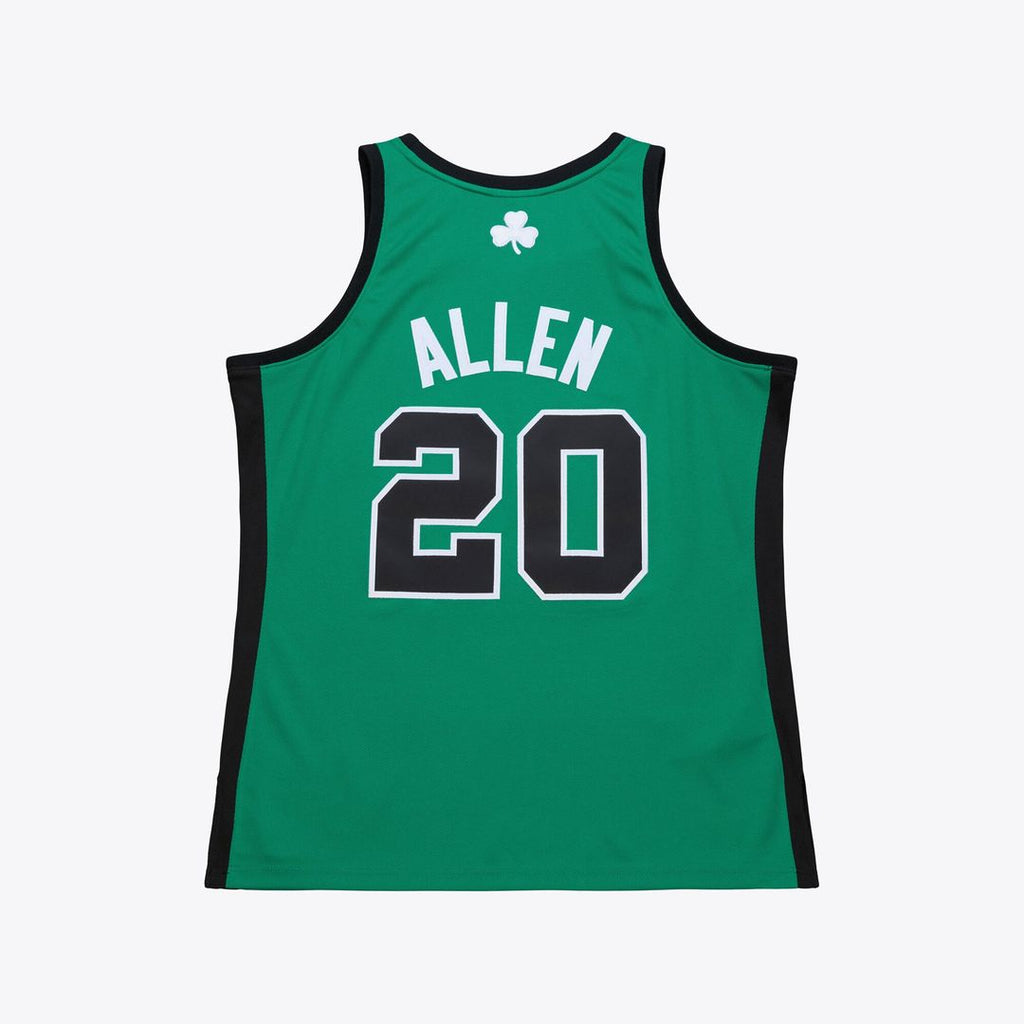 Boston Celtics Ray Allen Mitchell & Ness 2007 - 08 Hardwood Classics Authentic Jersey - Kelly Green
