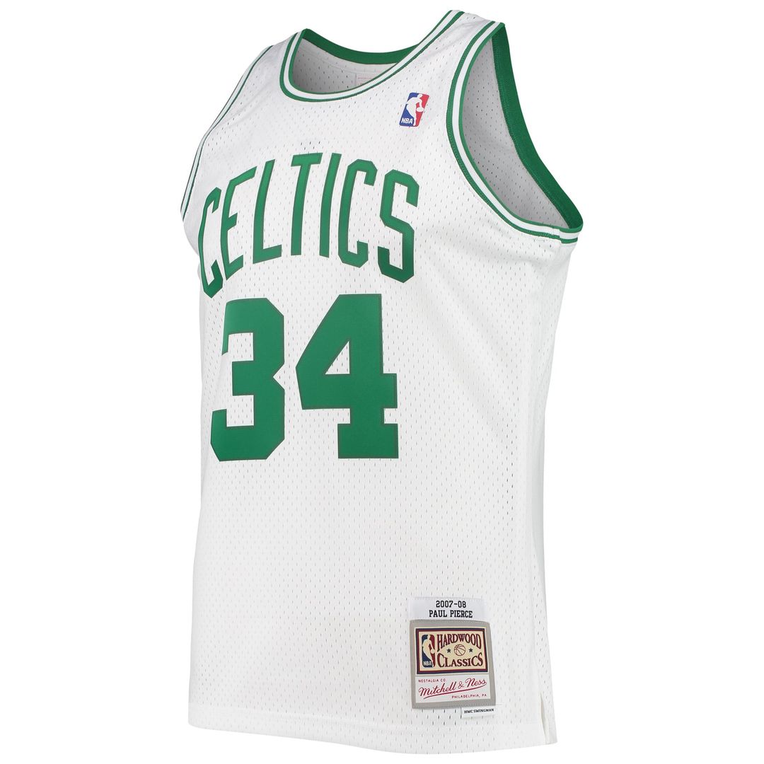 Boston Celtics Paul Pierce Mitchell & Ness Hardwood Classics Swingman Jersey - White