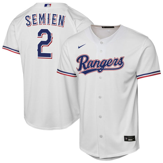 Texas Rangers Marcus Semien Nike Youth Home Replica Player Jersey - White