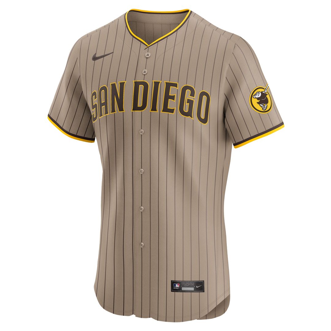 San Diego Padres Fernando Tatis Jr. Nike Road Elite Jersey - Brown