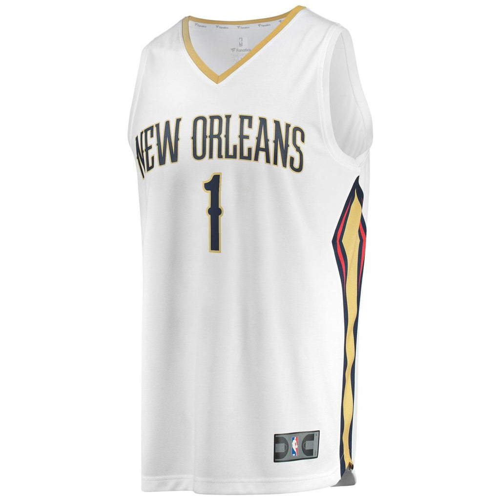 New Orleans Pelicans Zion Williamson Fanatics Replica Fast Break Jersey Navy - Icon Edition