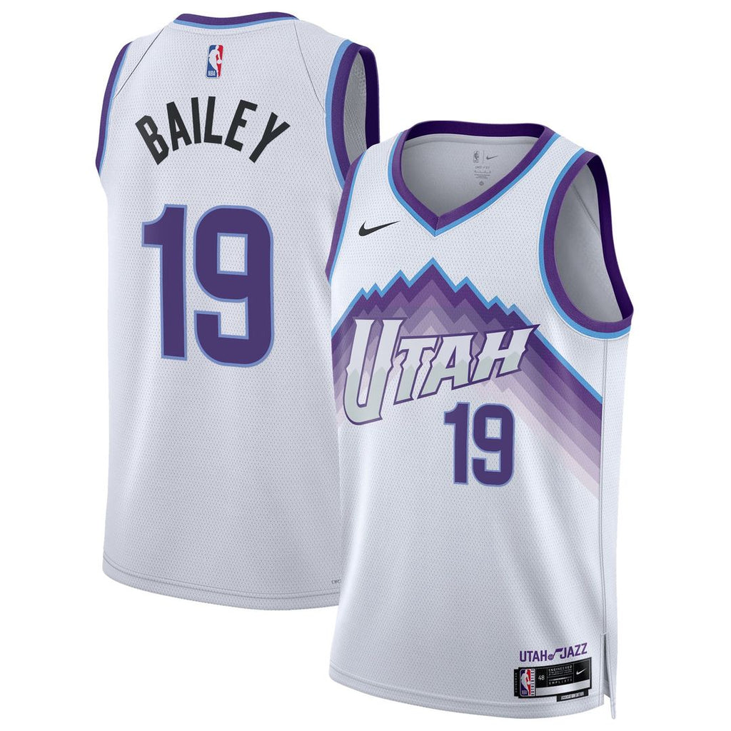 Utah Jazz Ace Bailey Nike Unisex Swingman Jersey - Association Edition - White