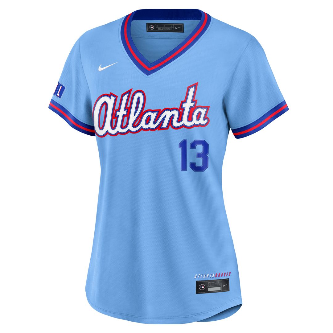 Atlanta Braves Ronald Acuña Jr. Nike Women's 2026 City Connect Stadium Jersey - Powder Blue