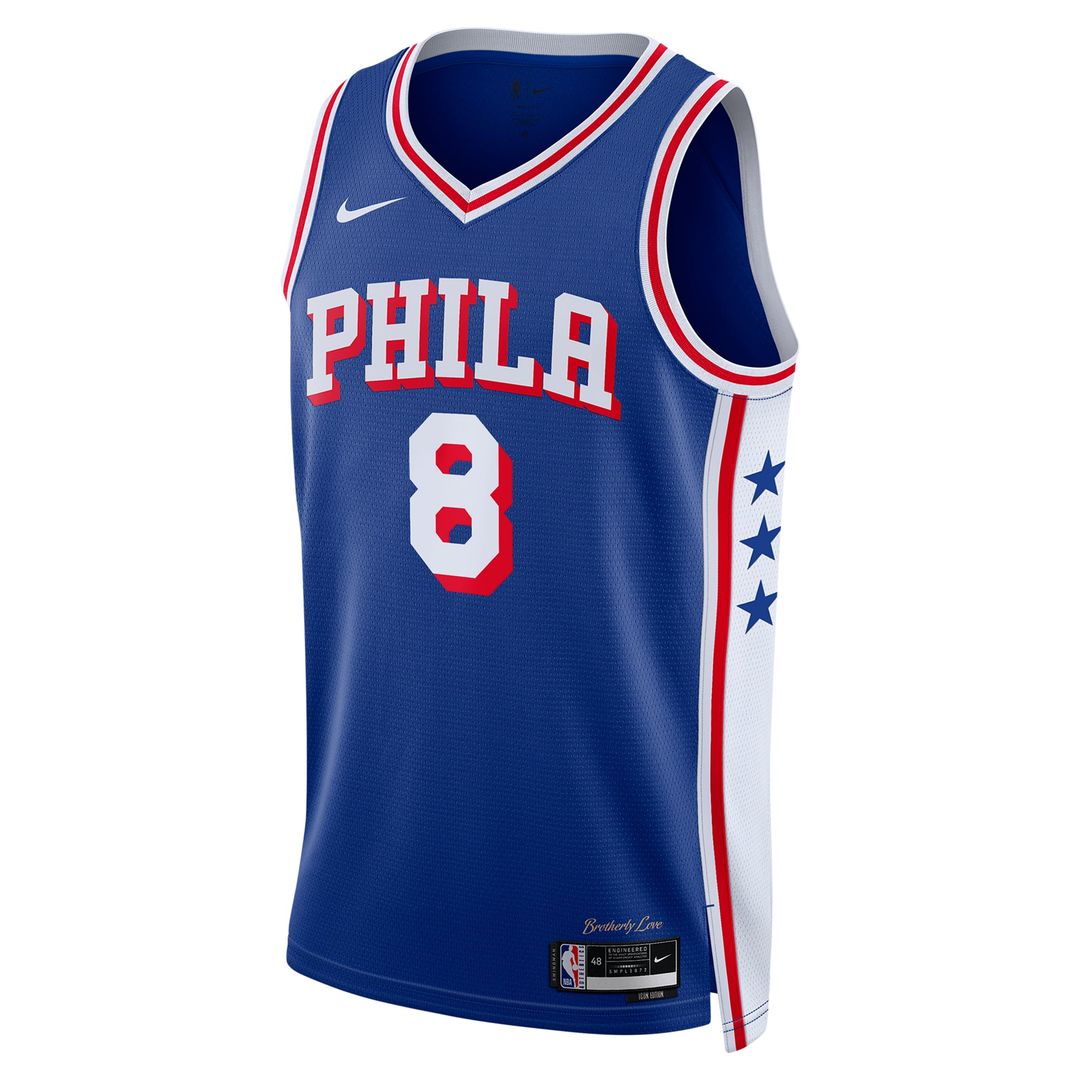 Philadelphia 76ers Paul George Nike Unisex 2024 Offseason Addition Nike Swingman Jersey - Royal