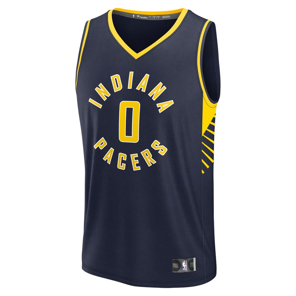 Indiana Pacers Tyrese Haliburton Fanatics Youth Fast Break Replica Player Jersey - Icon Edition - Navy