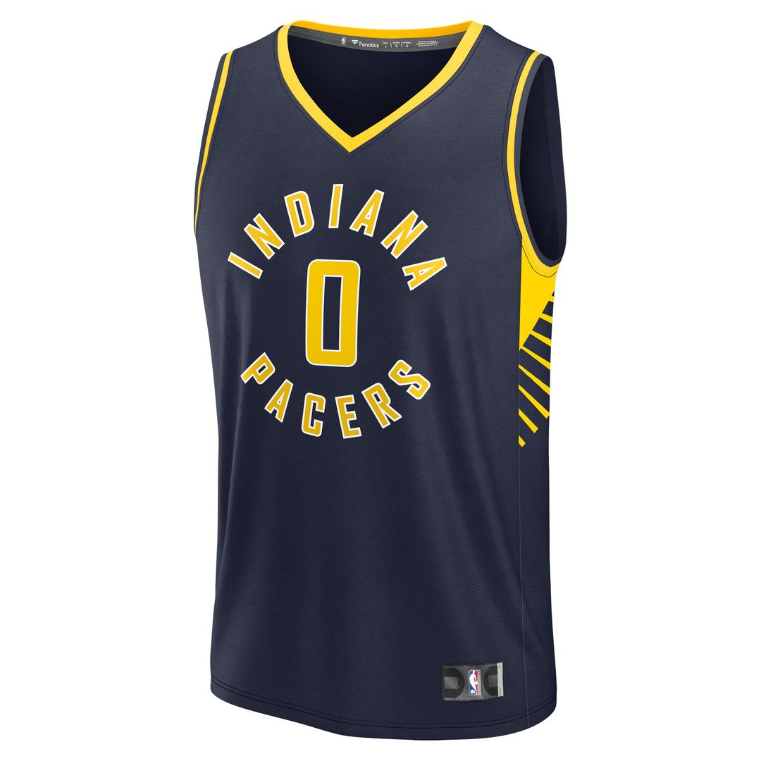 Indiana Pacers Tyrese Haliburton Fanatics Youth Fast Break Replica Player Jersey - Icon Edition - Navy