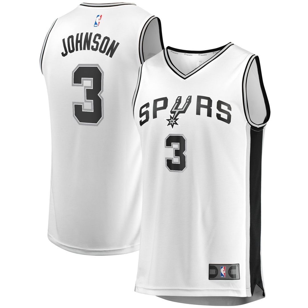 San Antonio Spurs Keldon Johnson Fanatics Fast Break Association Jersey - White