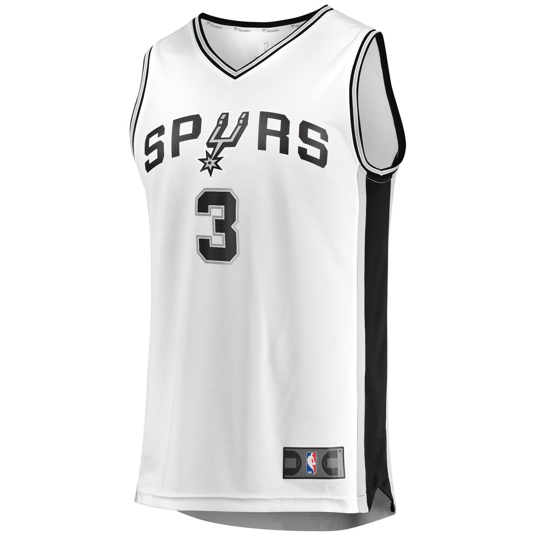 San Antonio Spurs Keldon Johnson Fanatics Fast Break Association Jersey - White