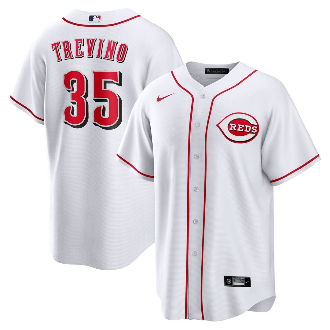 Cincinnati Reds Jose Trevino Nike Home Replica Jersey - White