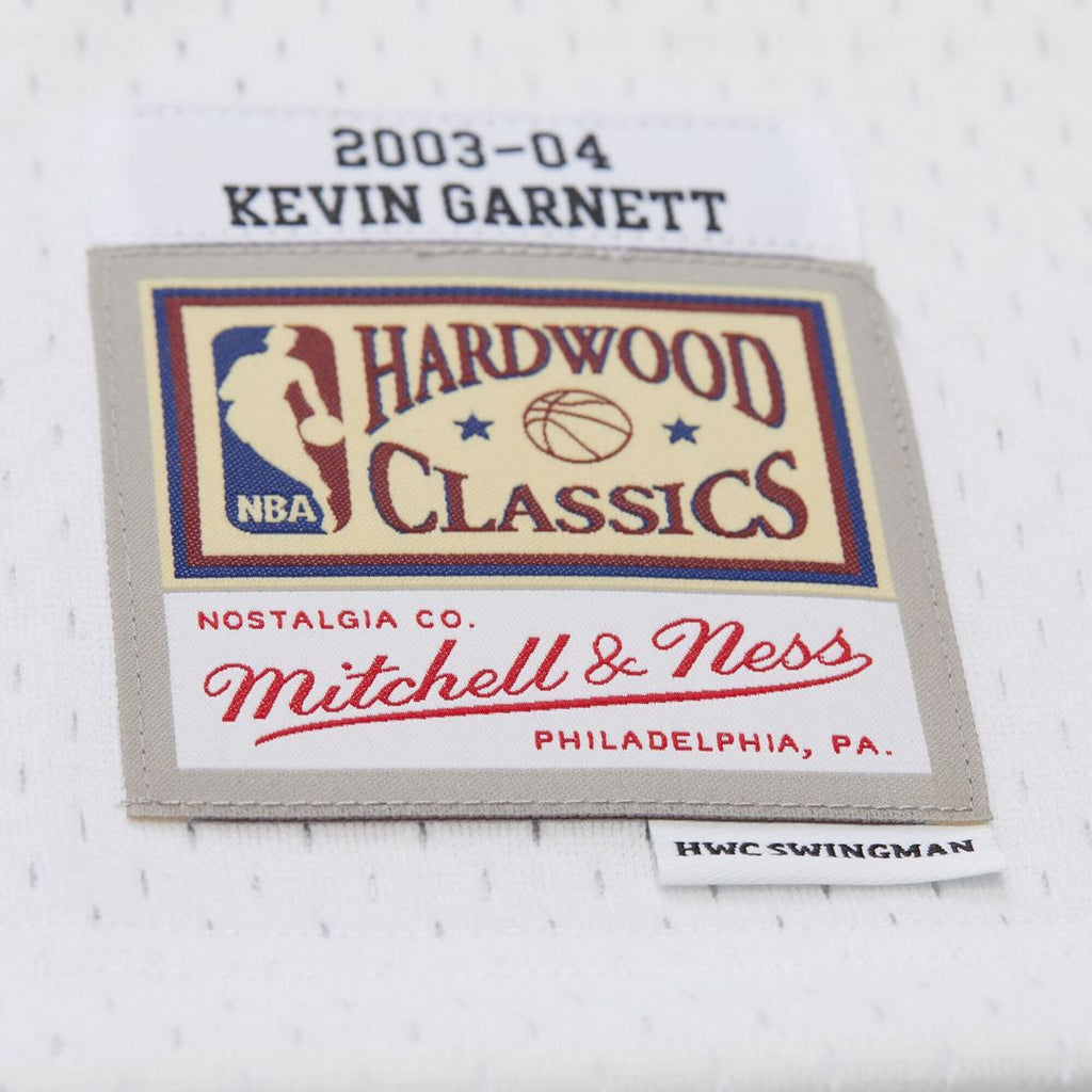 Minnesota Timberwolves Kevin Garnett Mitchell & Ness Hardwood Classics Swingman Jersey - White