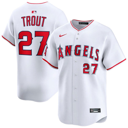 Los Angeles Angels Mike Trout Nike Home Limited Player Jersey - White