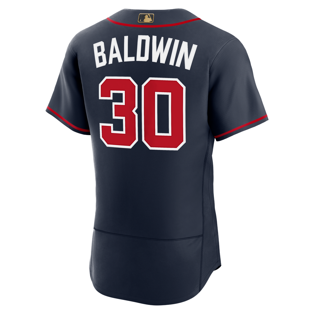 Atlanta Braves Drake Baldwin Nike Alternate MLB Awards Authentic Jersey - Navy