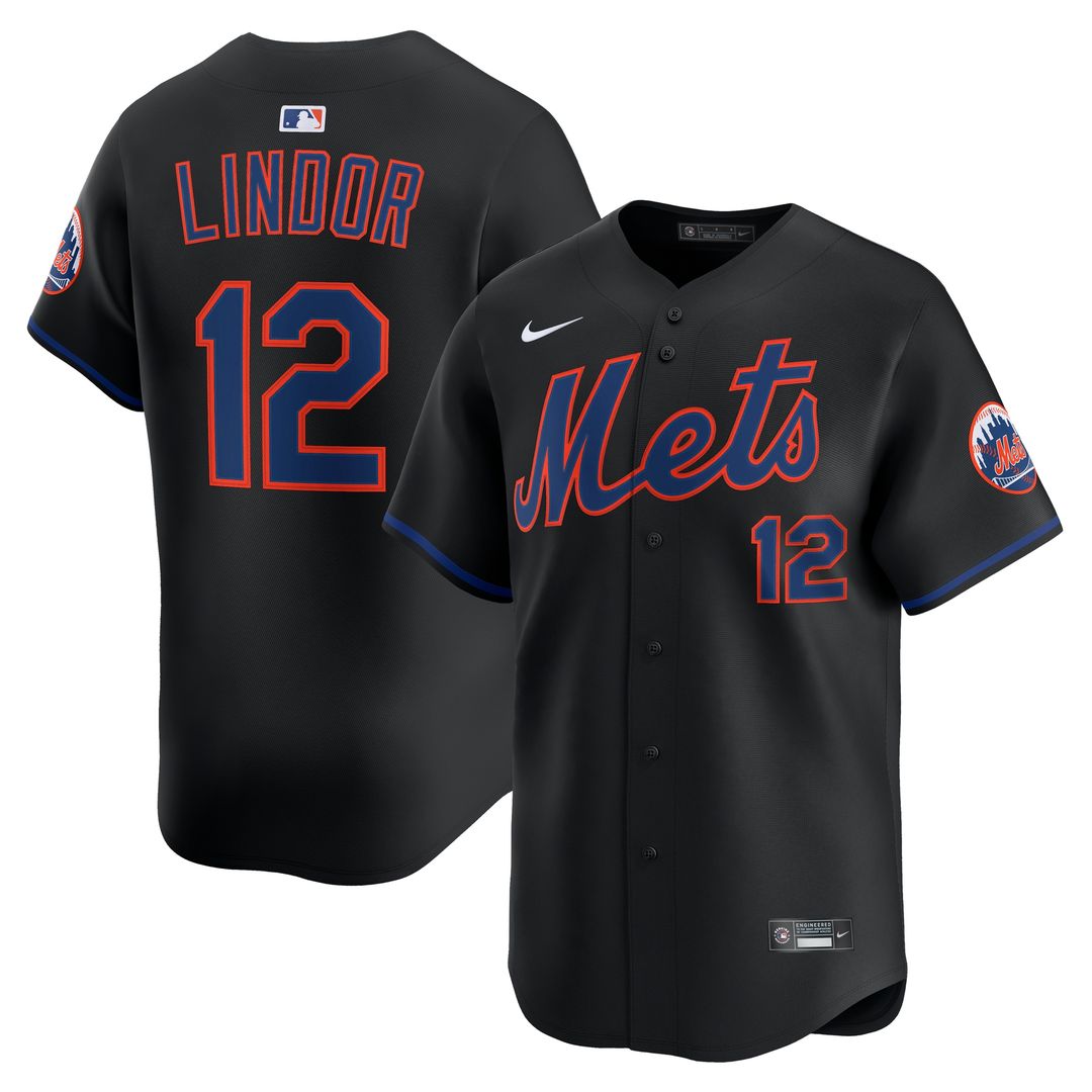 New York Mets Francisco Lindor Nike Road Limited Player Jersey - Gray