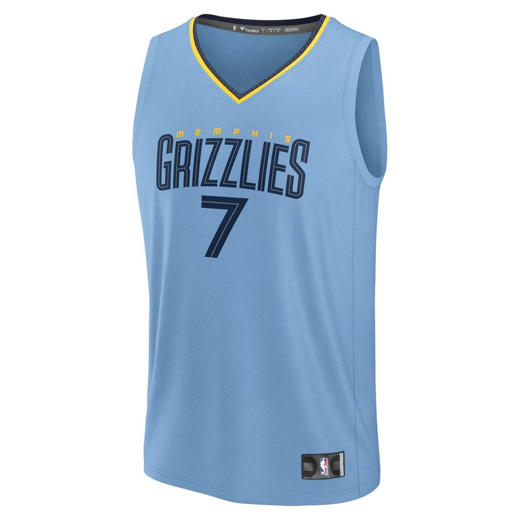 Memphis Grizzlies Santi Aldama Fanatics Fast Break Replica Player Jersey - Statement Edition - Light Blue