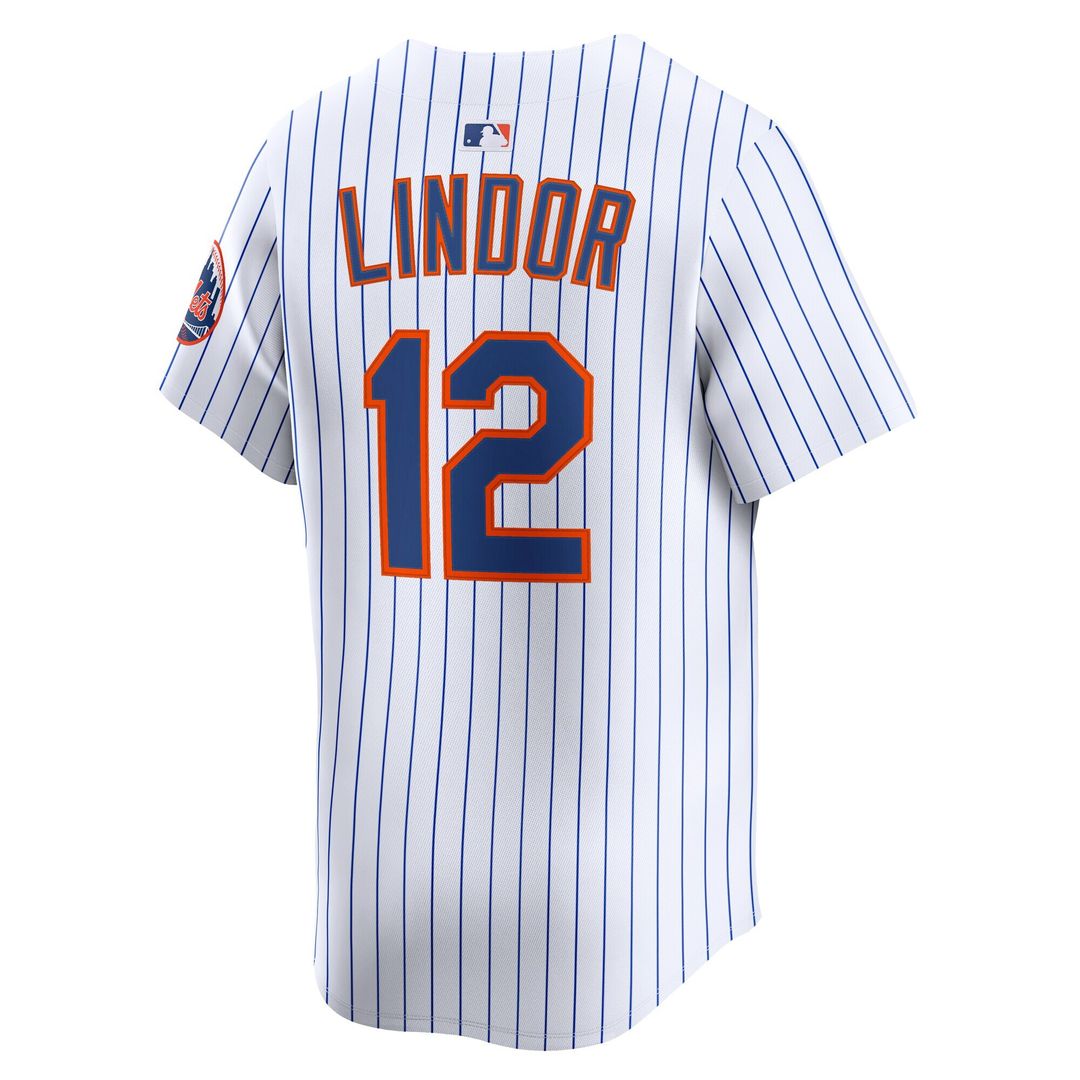 New York Mets Francisco Lindor Nike Road Limited Player Jersey - Gray