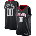 Houston Rockets Jordan Brand Swingman Custom Jersey - Statement Edition - Black