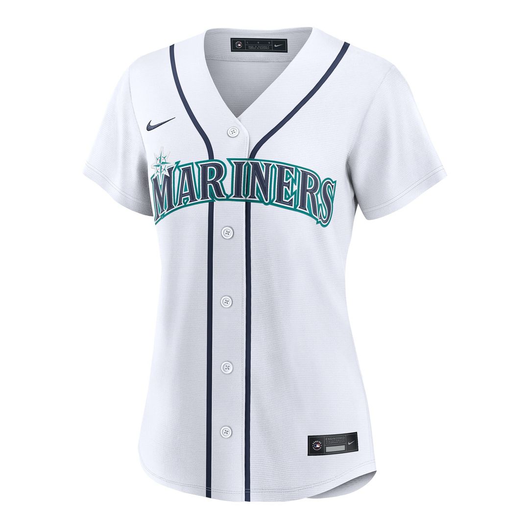 Seattle Mariners Logan Gilbert Nike Women's Home Replica Jersey - White