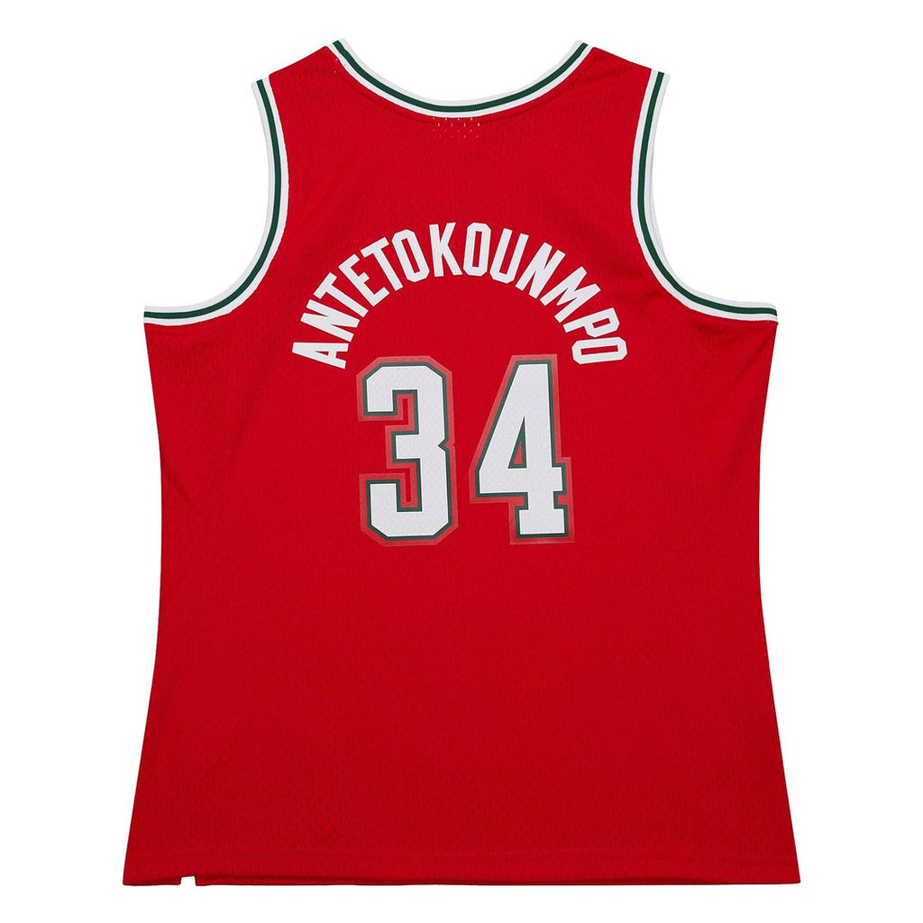 Milwaukee Bucks Giannis Antetokounmpo Mitchell & Ness 2014/15 Hardwood Classics Swingman Jersey - Red