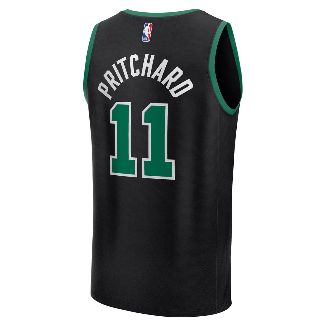 Boston Celtics Payton Pritchard Fanatics Fast Break Replica Player Jersey - Statement Edition - Black
