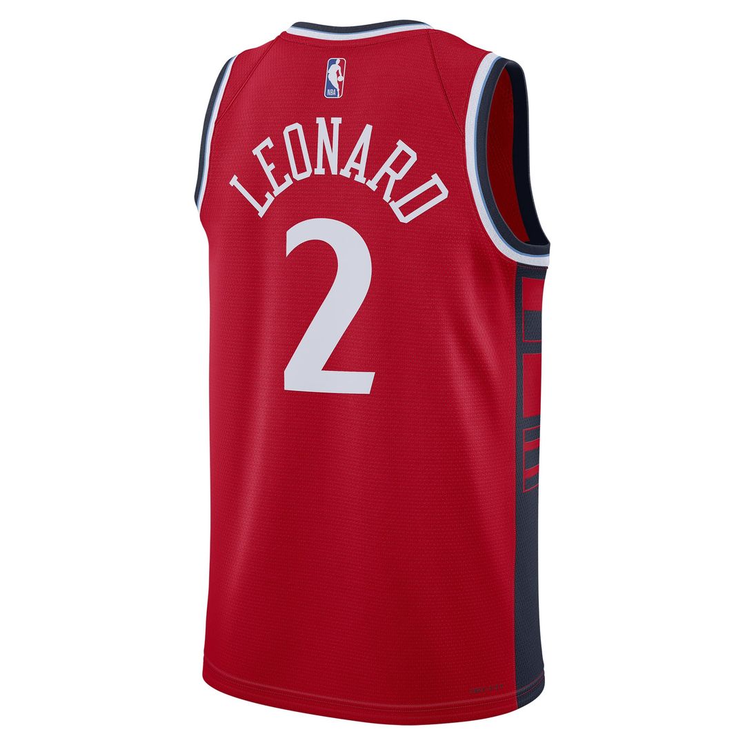 LA Clippers Kawhi Leonard Jordan Brand Unisex 2024/25 Swingman Jersey - Statement Edition - Red