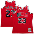 Chicago Bulls Michael Jordan Mitchell & Ness 1996/97 Throwback Authentic Jersey - Red