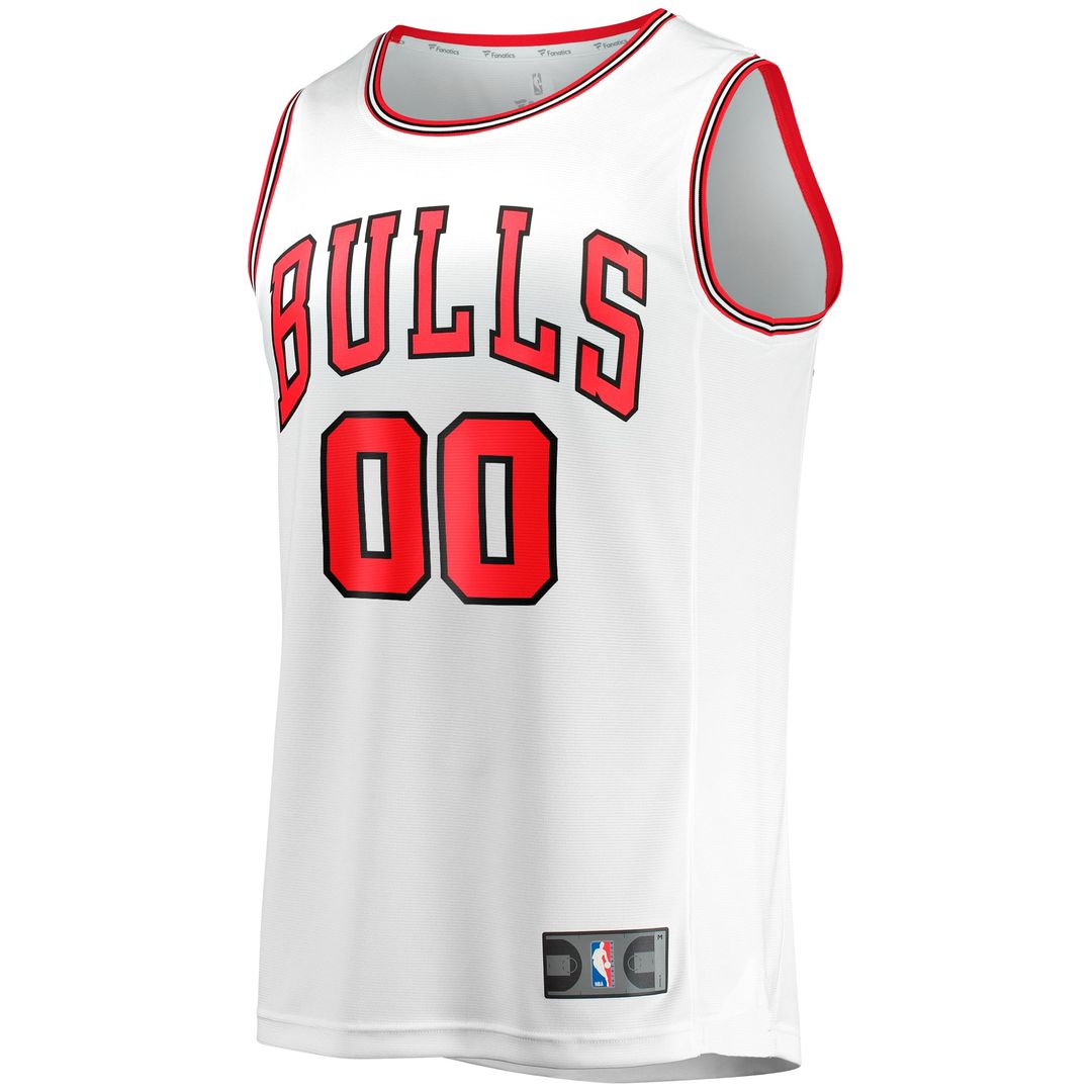 Chicago Bulls Fanatics Youth Fast Break Replica Custom Jersey - Association Edition - White