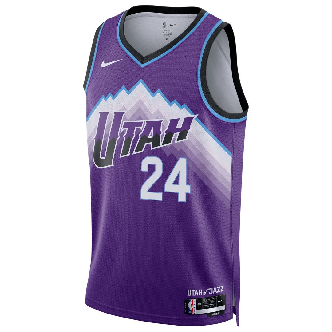 Utah Jazz Walker Kessler Nike Unisex Swingman Jersey - Icon Edition - Purple