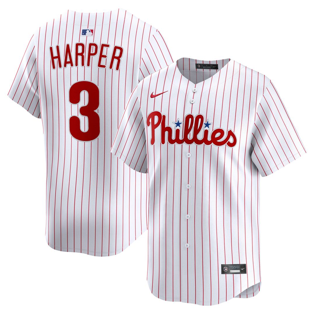Philadelphia Phillies Bryce Harper Nike Home Limited Player Jersey - White