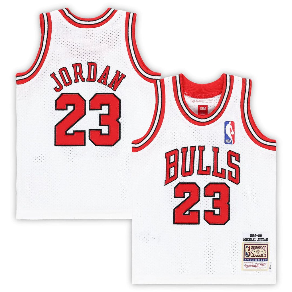 Chicago Bulls Michael Jordan Mitchell & Ness Infant 1997/98 Hardwood Classics Authentic Jersey - White