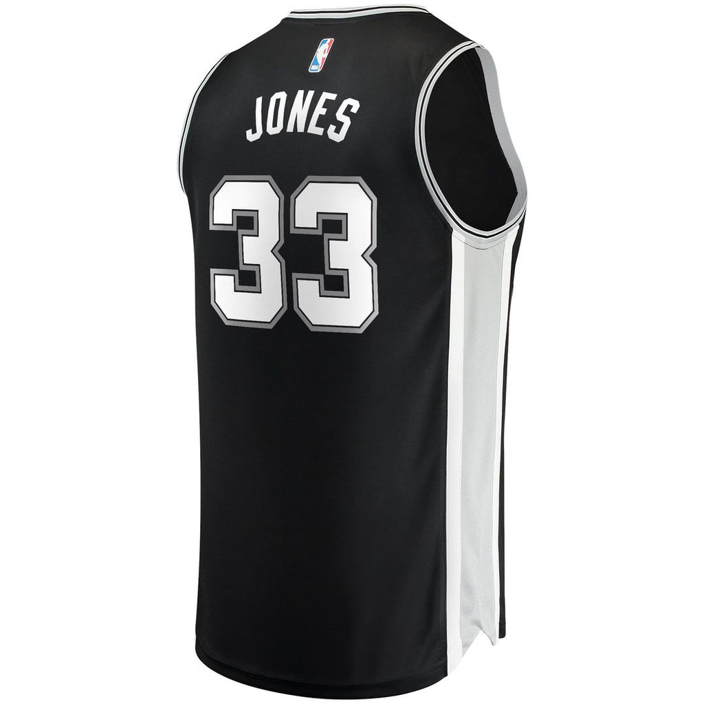 San Antonio Spurs Tre Jones Fanatics Fast Break Replica Jersey - Icon Edition - Black