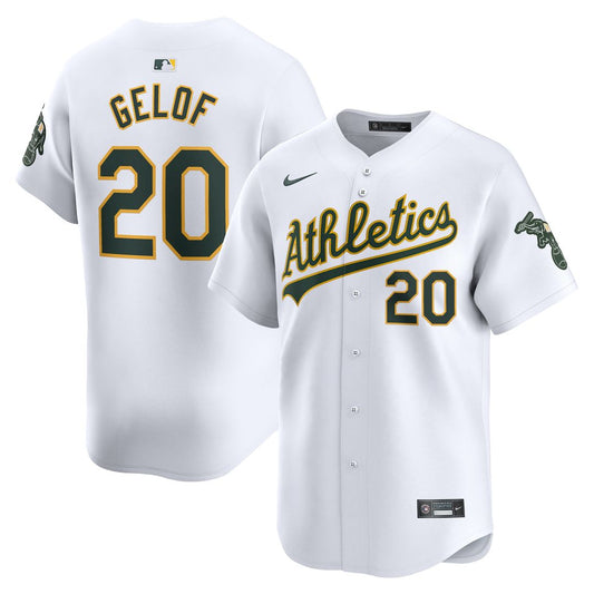 Athletics Zack Gelof Nike Home Limited Player Jersey - White
