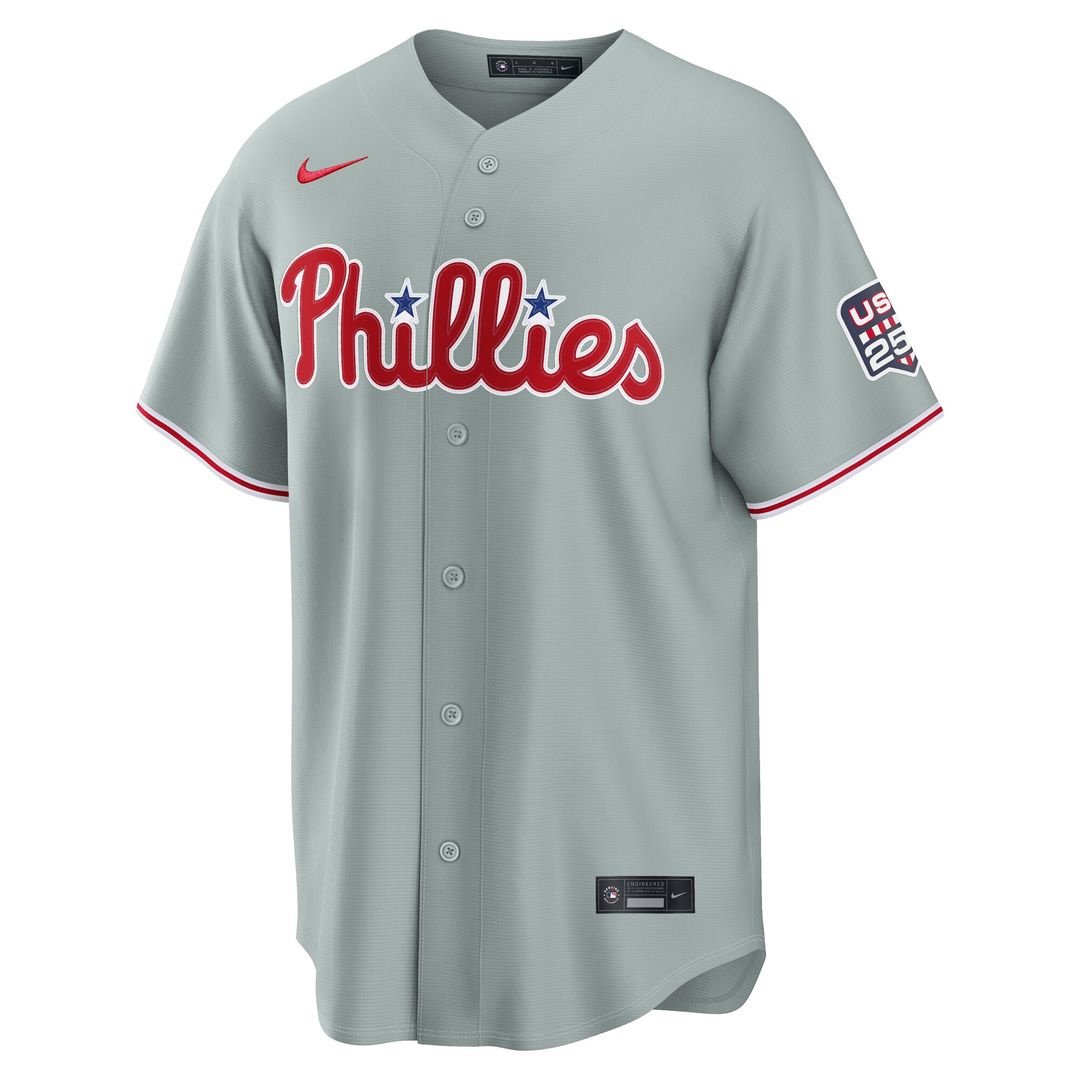Philadelphia Phillies J.T. Realmuto Nike USA 250 Fourth of July Road Stadium Jersey - Gray