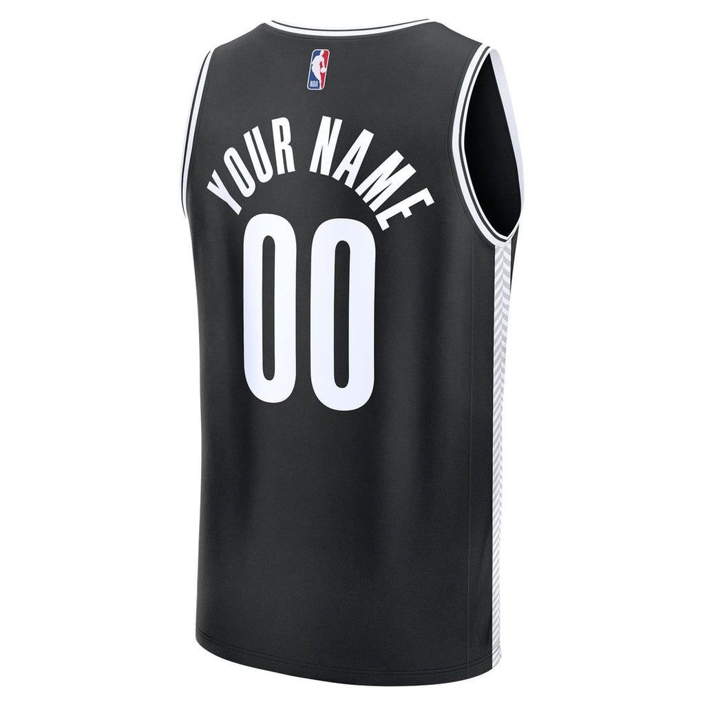 Brooklyn Nets Fanatics Fast Break Custom Jersey - Icon Edition - Black