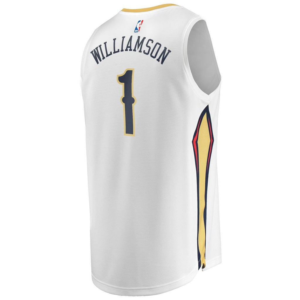 New Orleans Pelicans Zion Williamson Fanatics Replica Fast Break Jersey White - Association Edition