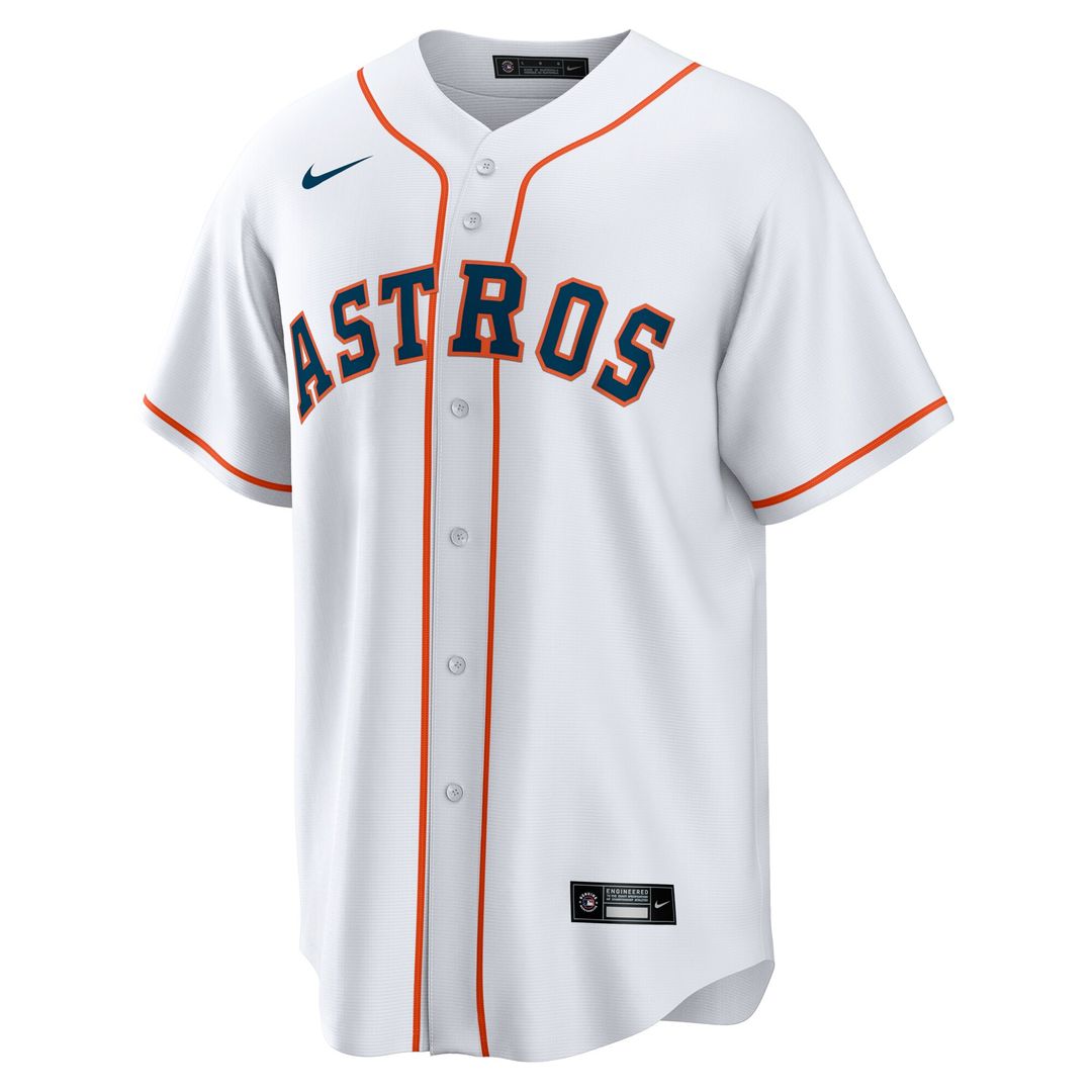 Houston Astros Cristian Javier Nike Home Replica Jersey - White