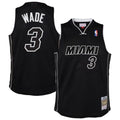 Miami Heat Dwyane Wade Mitchell & Ness Youth 2011/12 Hardwood Classics Swingman Alternate Jersey - Black