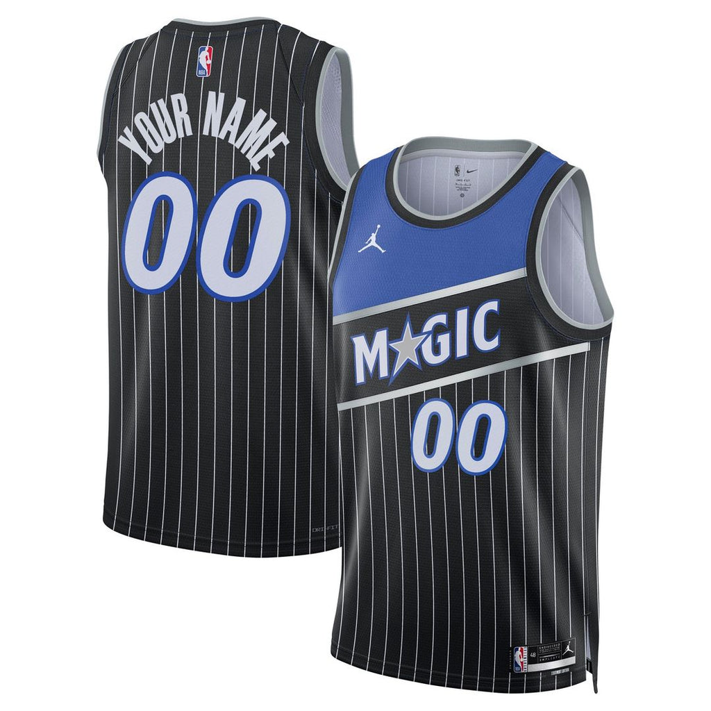 Orlando Magic Jordan Brand Unisex Swingman Custom Jersey - Statement Edition - Black