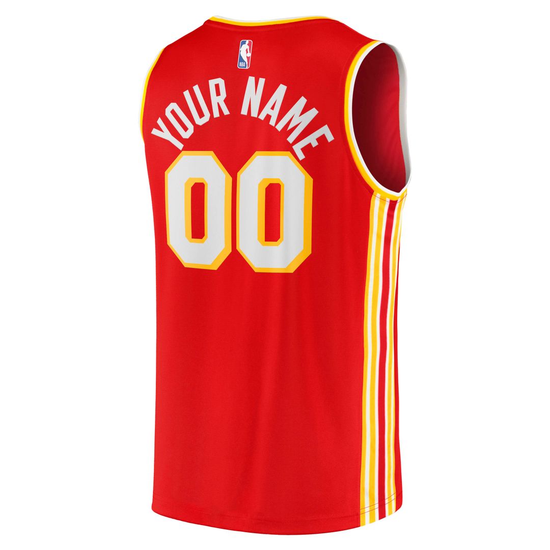 Atlanta Hawks Fanatics Fast Break Replica Custom Jersey - Icon Edition - Red