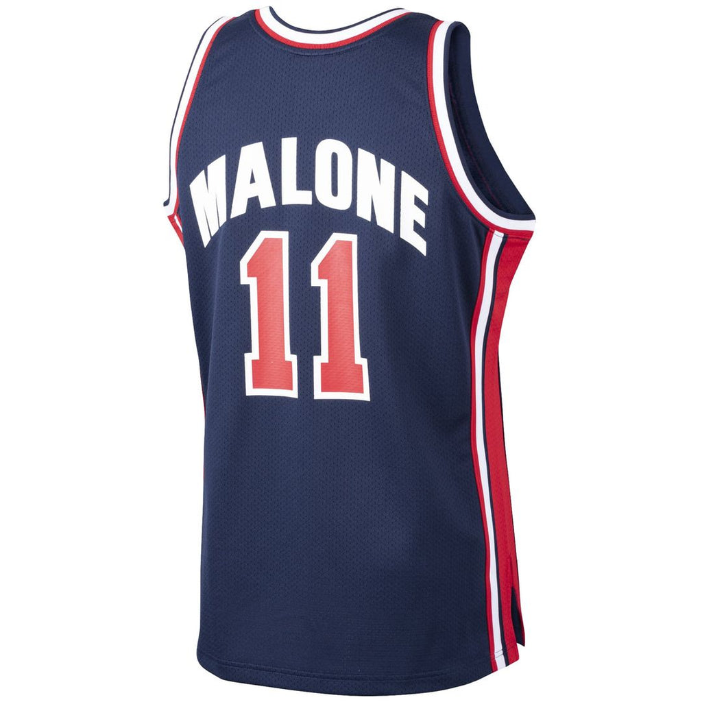Karl Malone USA Basketball Mitchell & Ness 1992 Dream Team Authentic Jersey - Navy