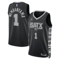 San Antonio Spurs Victor Wembanyama Jordan Brand Unisex Swingman Jersey - Statement Edition - Black